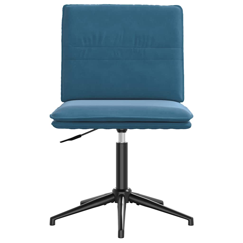 Cadeiras de jantar 4 pcs veludo azul