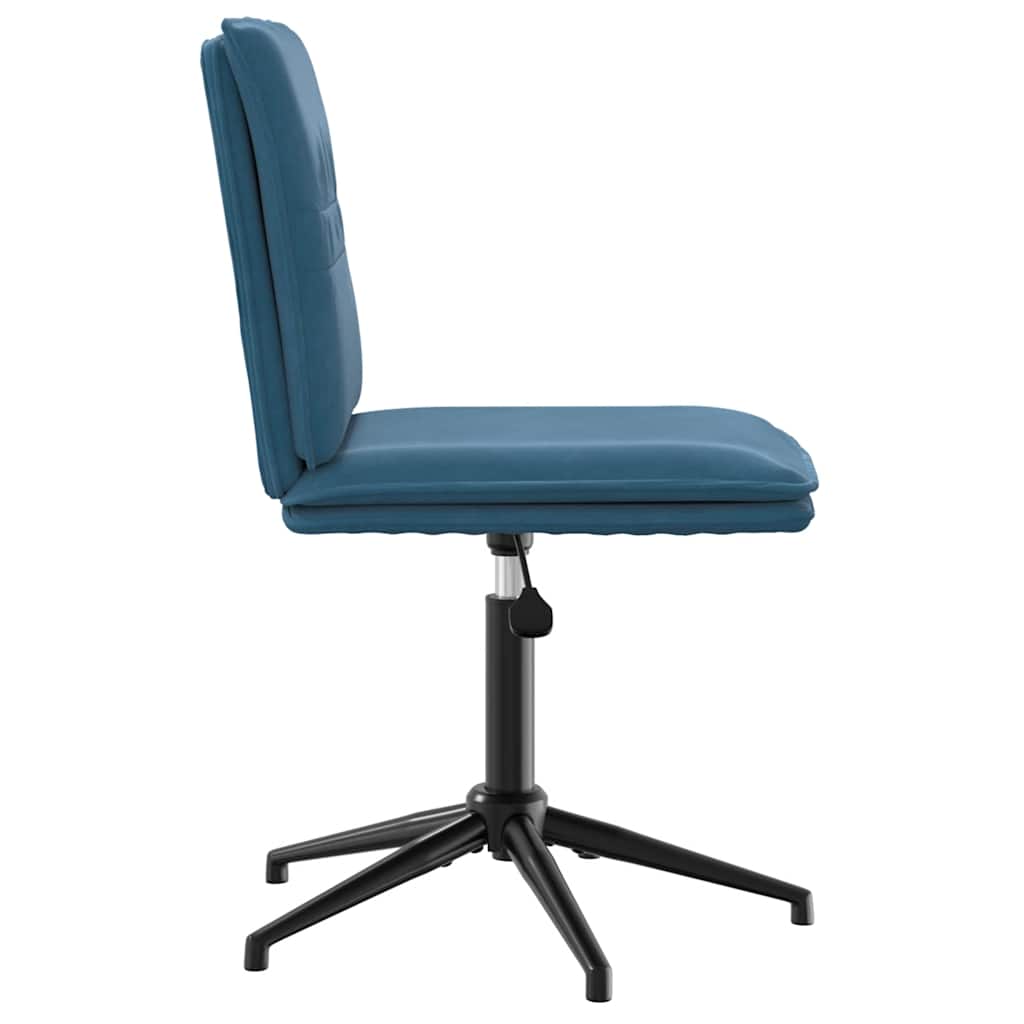 Cadeiras de jantar 4 pcs veludo azul