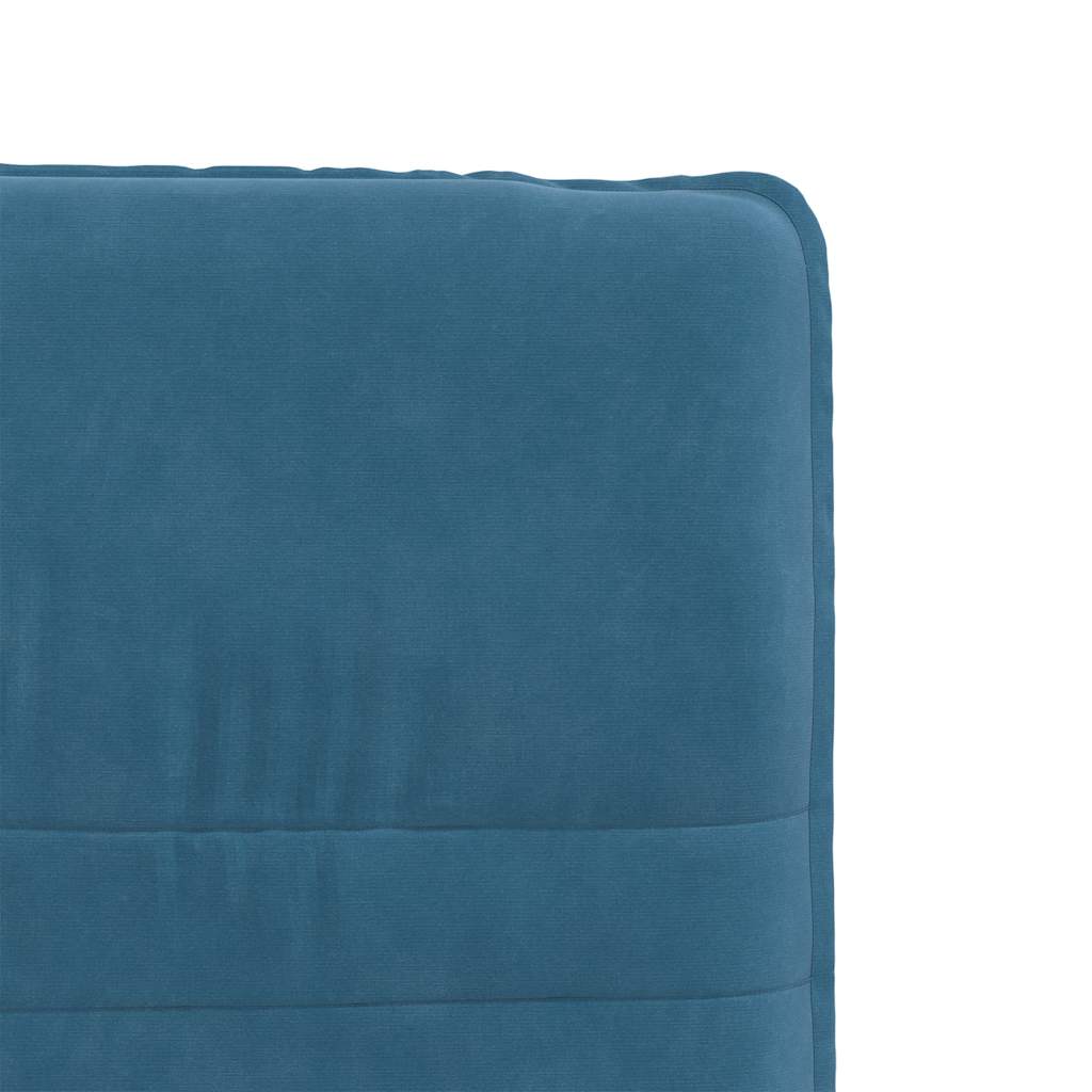 Cadeiras de jantar 4 pcs veludo azul