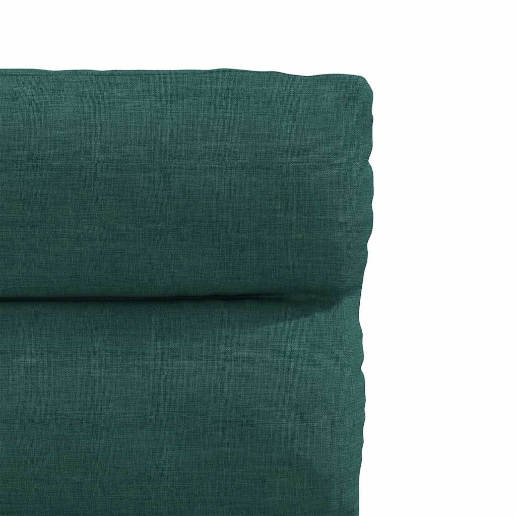 Cadeiras de jantar 6 pcs tecido verde-escuro