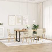 Cadeiras de jantar 6 pcs linho