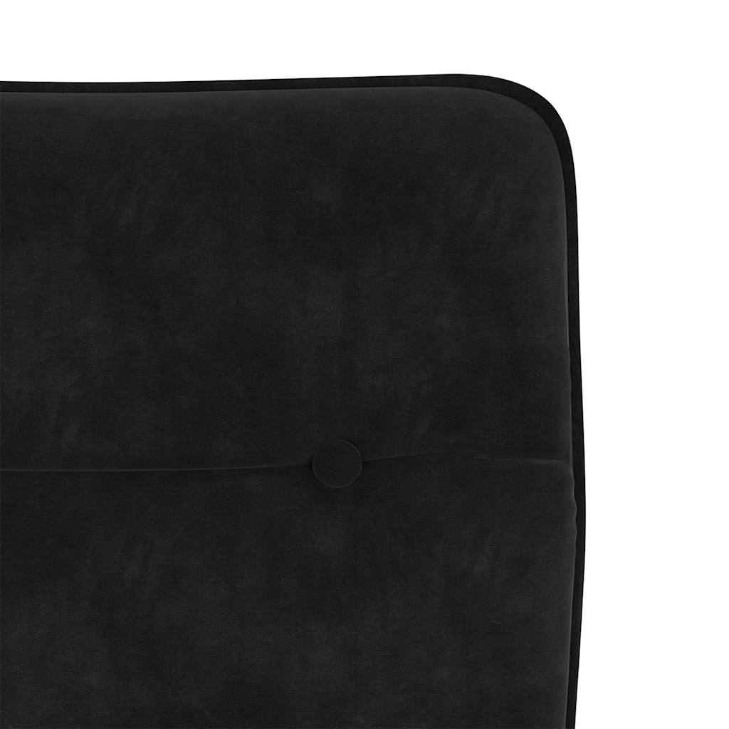 Cadeiras de jantar 6 pcs veludo preto