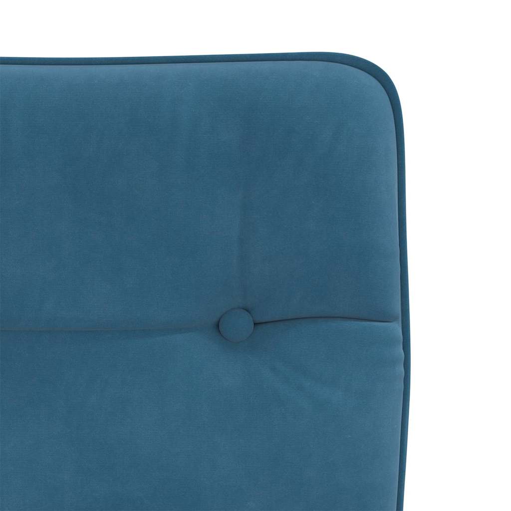 Cadeiras de jantar 6 pcs veludo azul