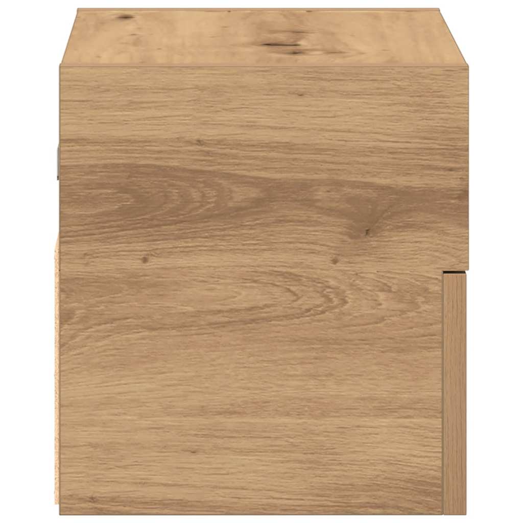 Mesa de cabeceira de parede 45x26x28,5cm cor carvalho artisiano