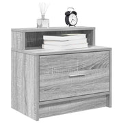 Mesas de cabeceira com gaveta 2 pcs 51x31x47 cm cinzento sonoma