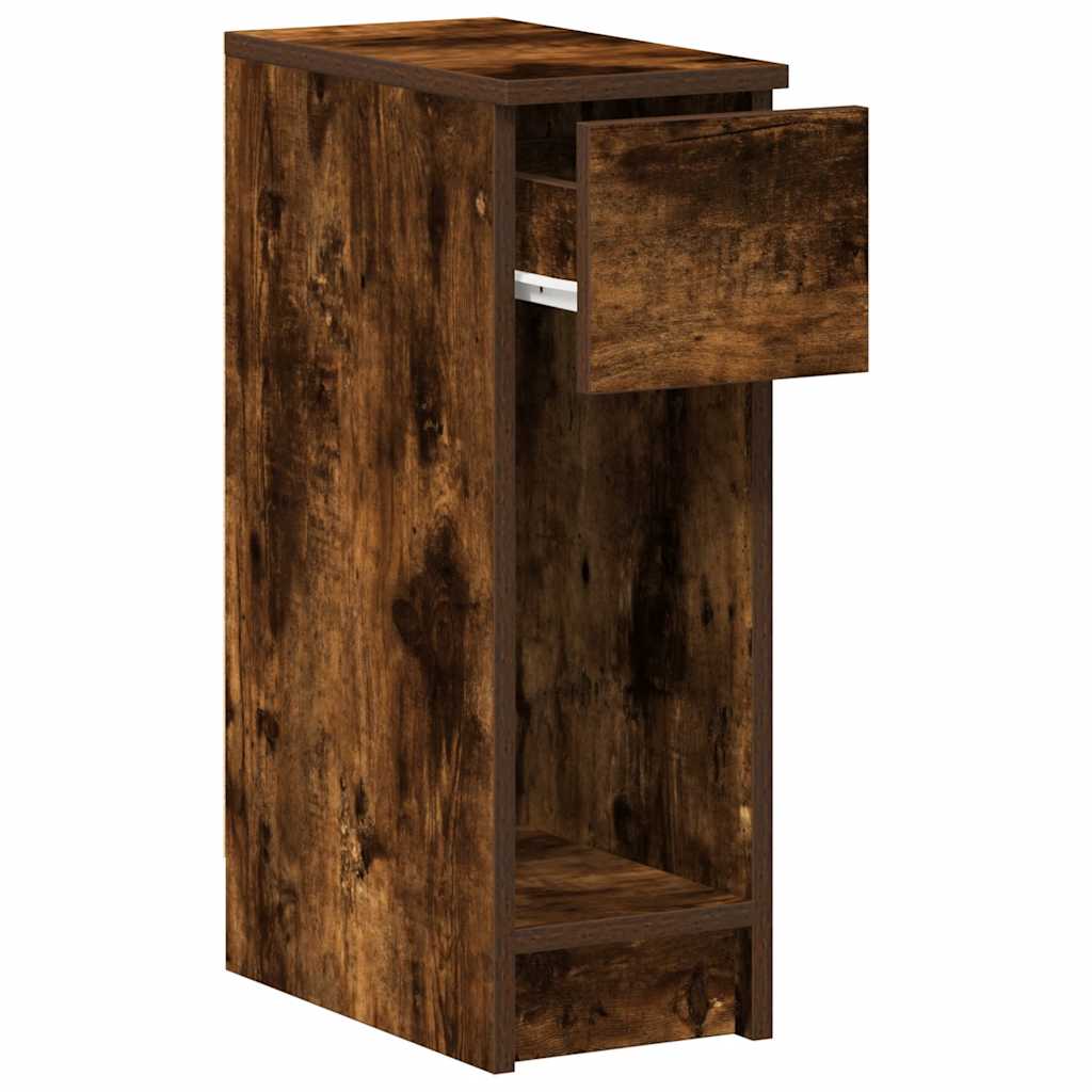 Mesa de cabeceira com gaveta 20x36x60 cm carvalho fumado