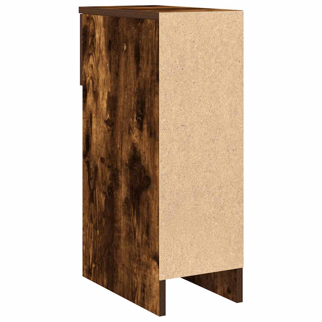 Mesa de cabeceira com gaveta 20x36x60 cm carvalho fumado