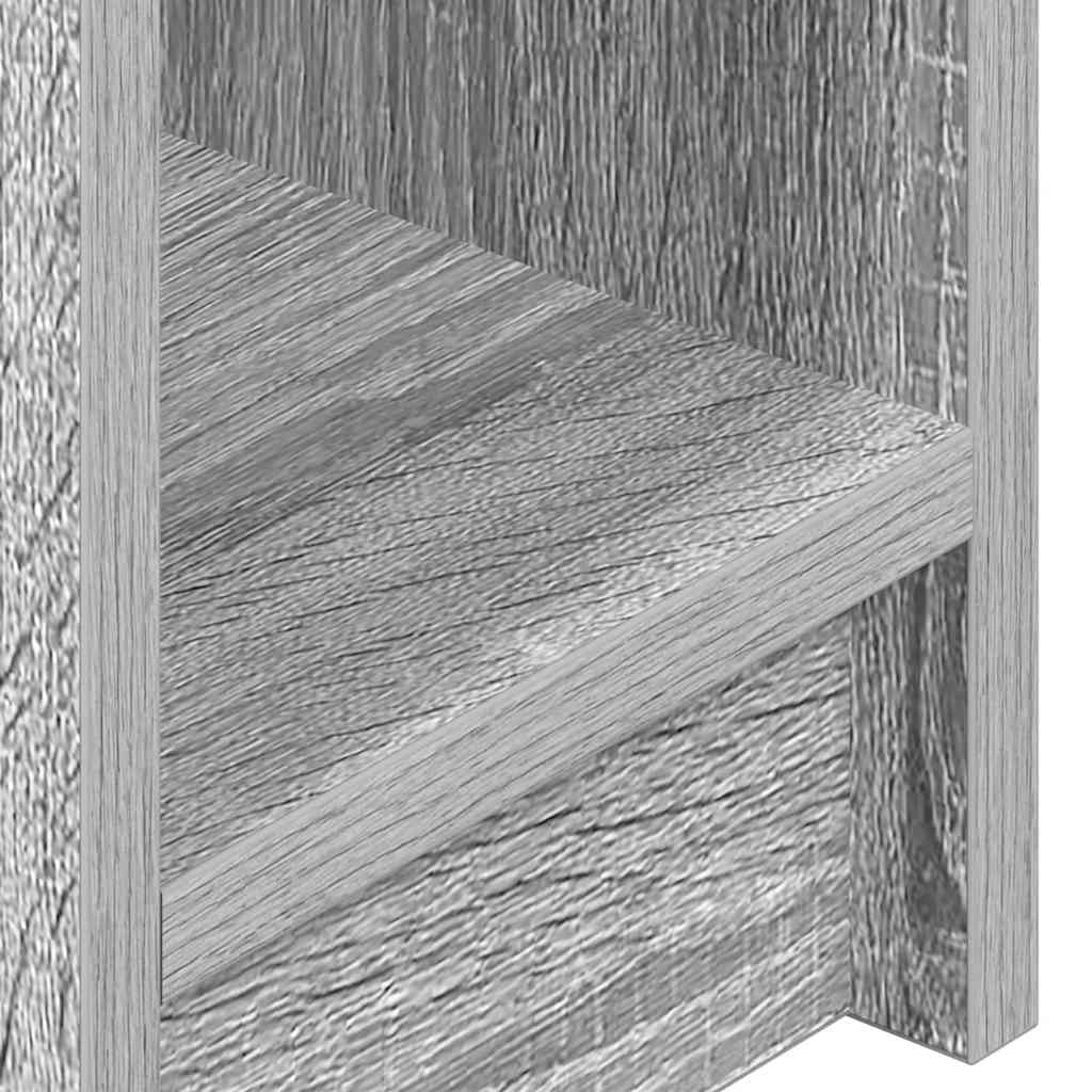Mesa de cabeceira com gaveta 20x36x60 cm cinzento sonoma