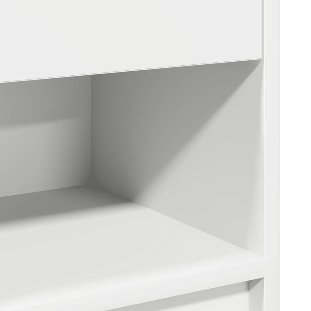 Mesas de cabeceira 2 pcs com gaveta 39x28x41 cm branco