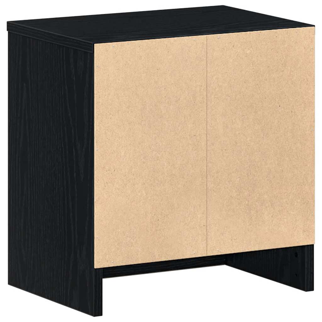 Mesa de cabeceira com gaveta 39x28x41 cm preto
