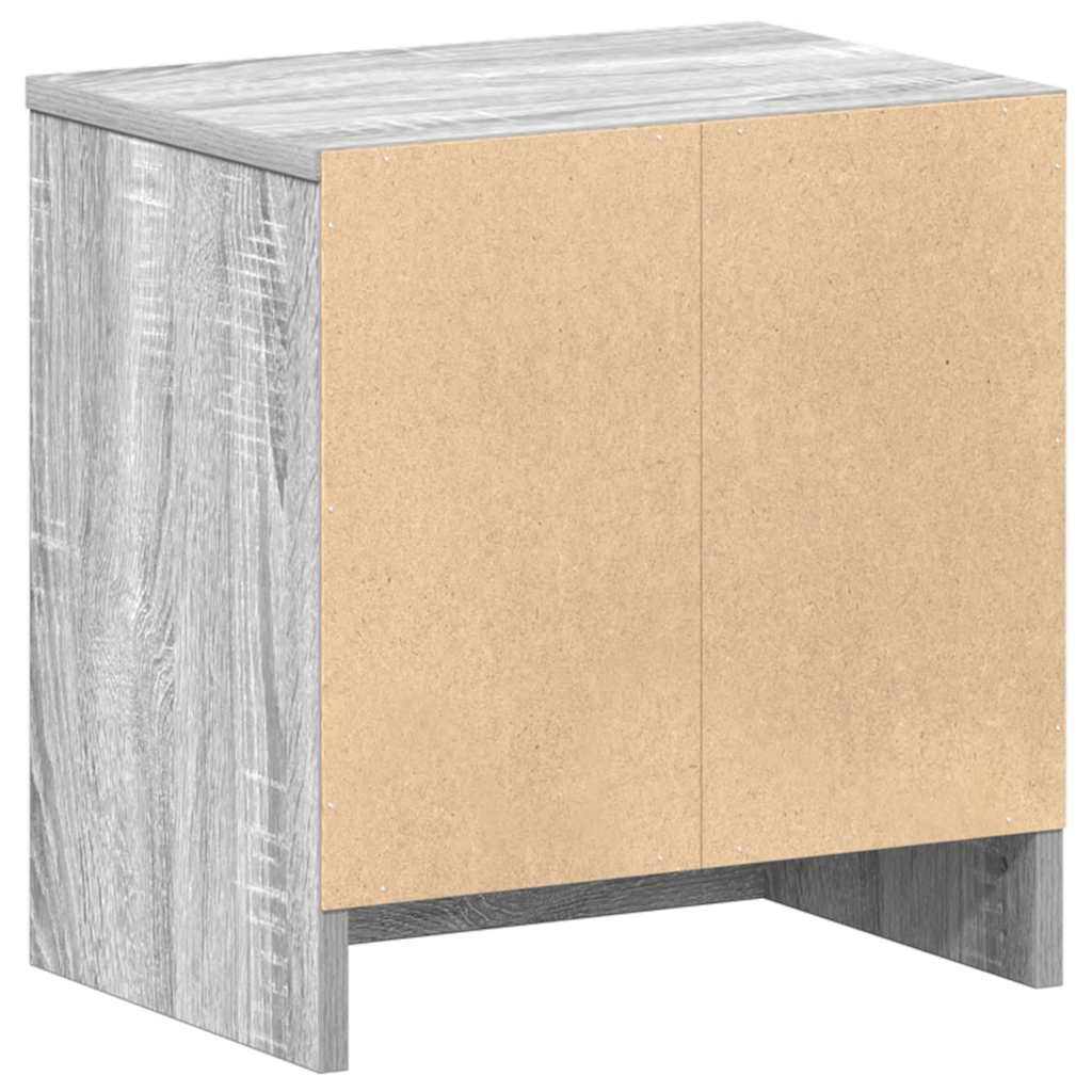 Mesas de cabeceira 2 pcs com gaveta 39x28x41 cm cinzento sonoma