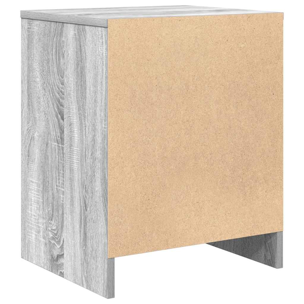 Mesas de cabeceira 2 pcs com gaveta 40x34x50 cm cinzento sonoma