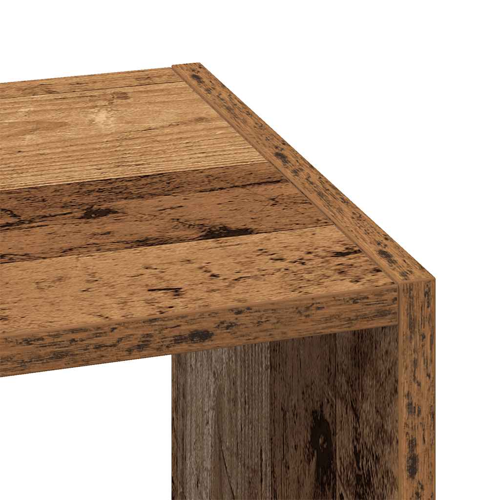 Estantes 2 pcs empilháveis 30x30x80 cm derivados de madeira