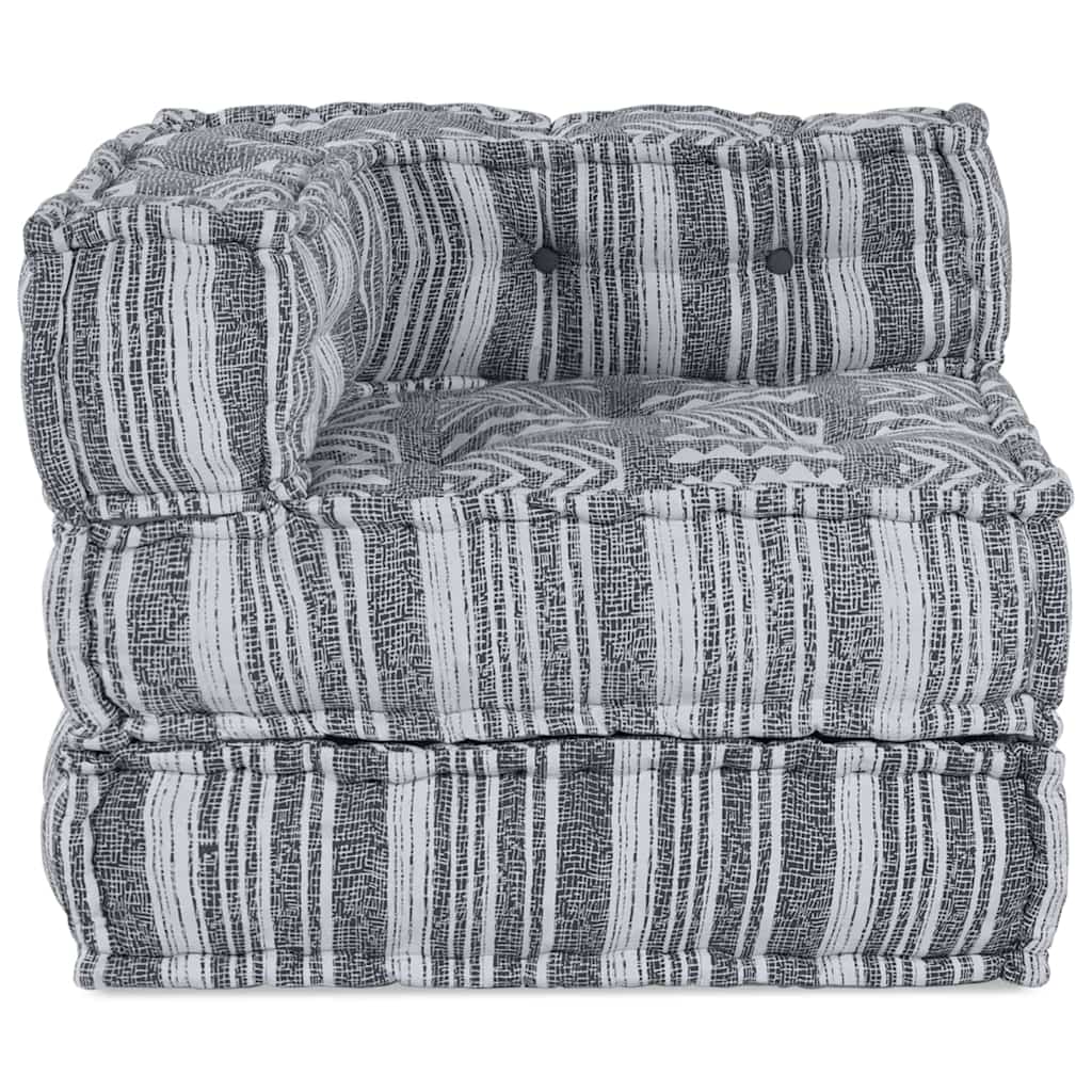 Sofá Modular Riscas Manual Cinzeto 70 x 70 x 54 cm tecido