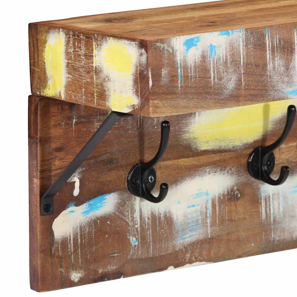 Cabideiro Castanho 73 x 19 x 23 cm Madeira recuperada maciça