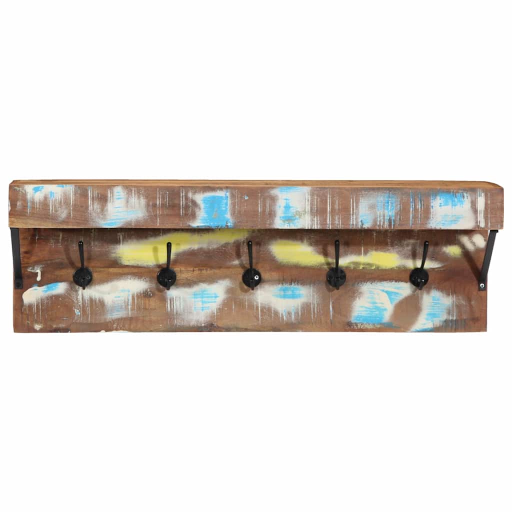Cabideiro Castanho 73 x 19 x 23 cm Madeira recuperada maciça
