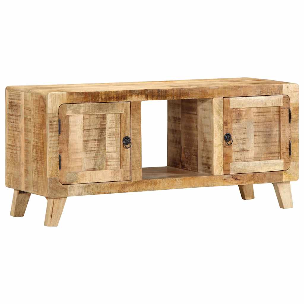 Móvel de TV 105x46x32 cm madeira de mangueira áspera maciça