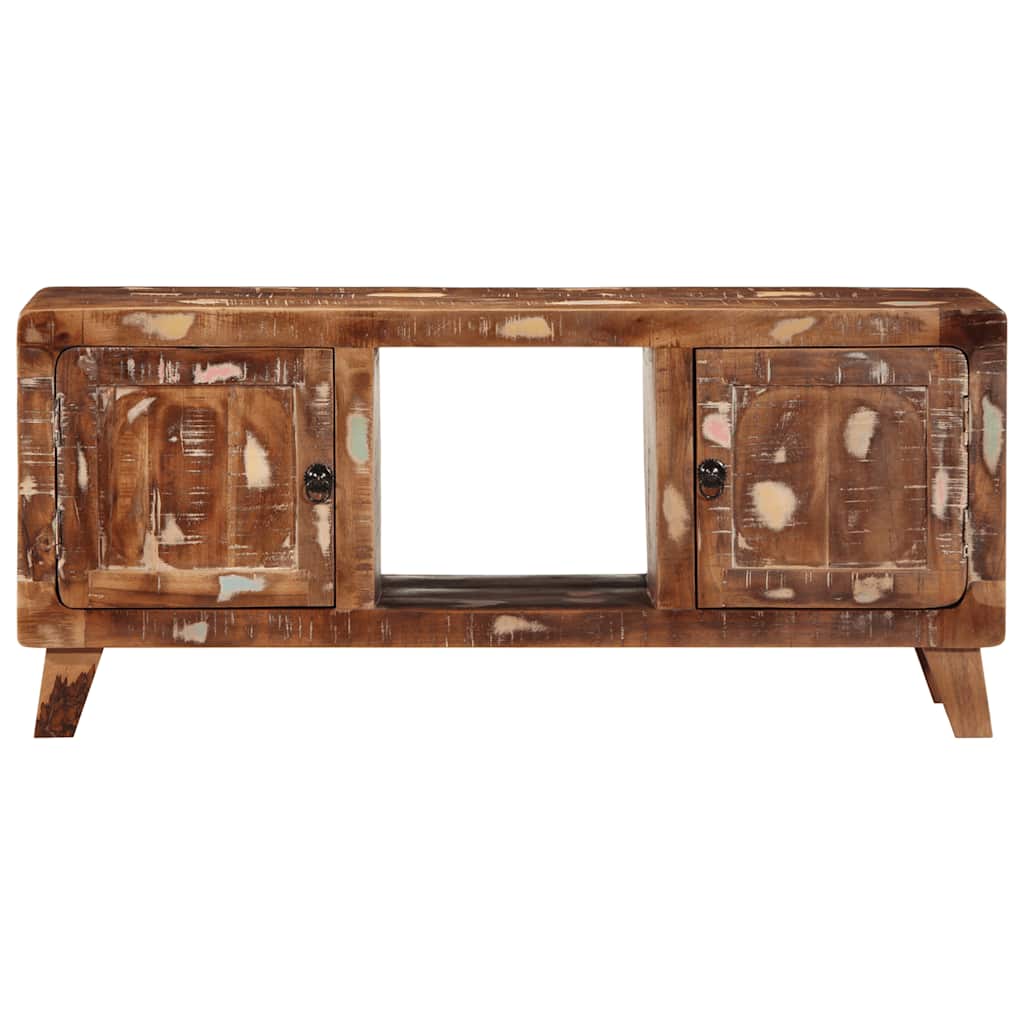 Móvel de TV 105x46x32 cm madeira recuperada maciça