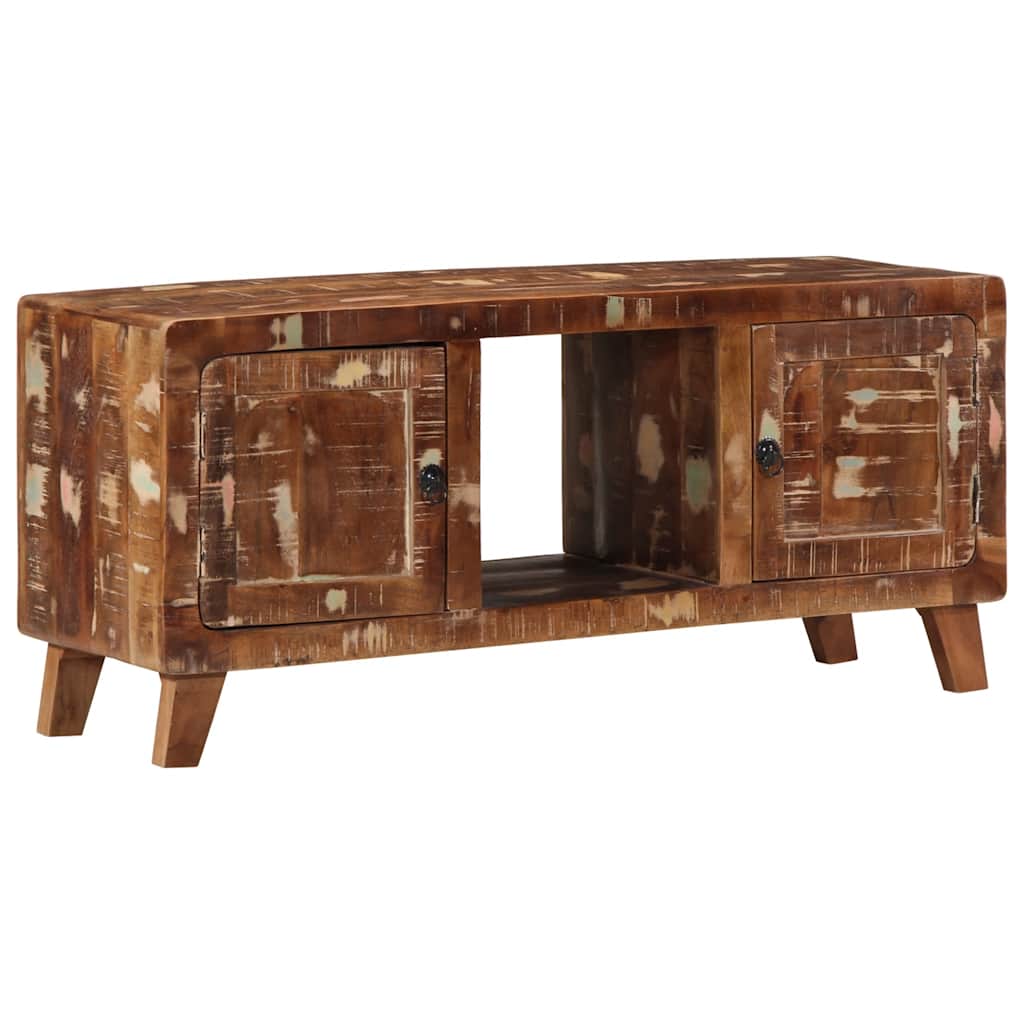 Móvel de TV 105x46x32 cm madeira recuperada maciça