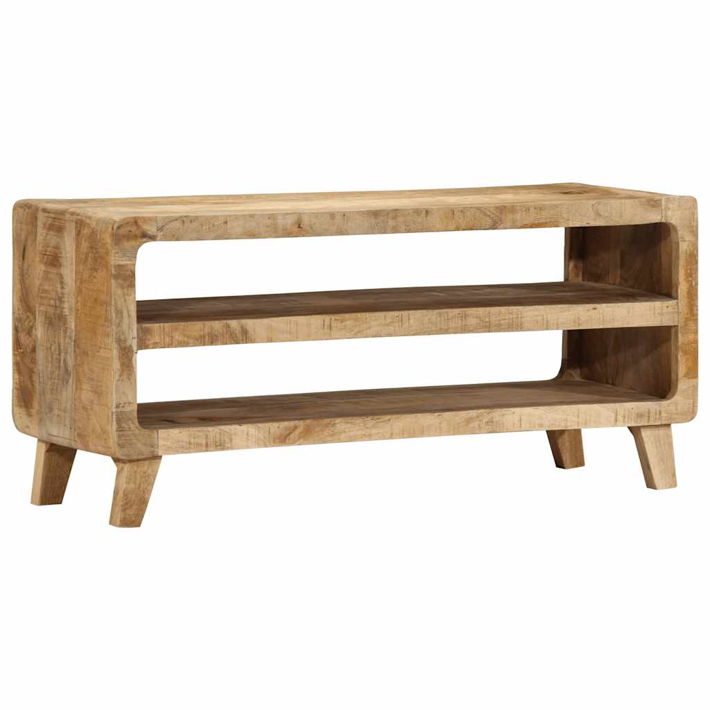 Móvel de TV 105x46x32 cm madeira de mangueira áspera maciça
