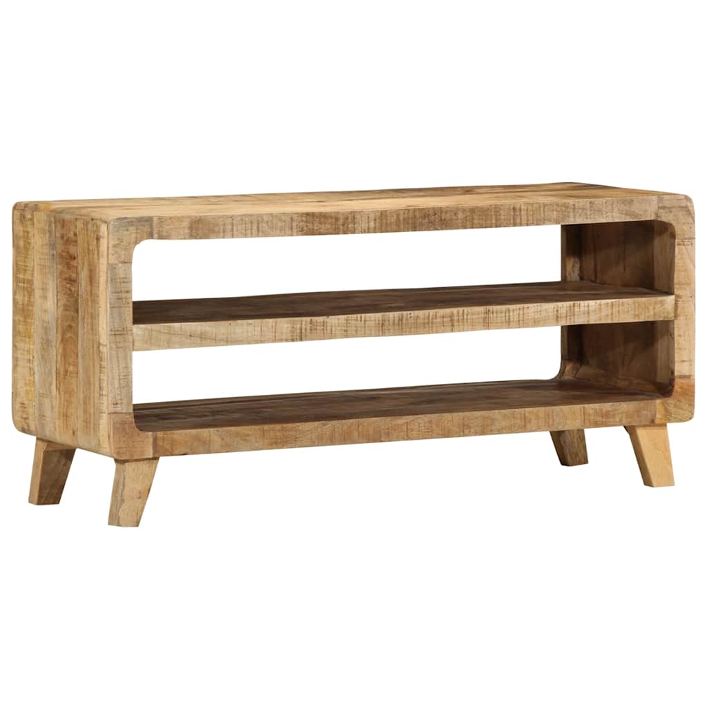 Móvel de TV 105x46x32 cm madeira de mangueira áspera maciça