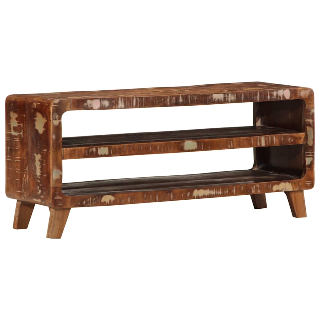 Móvel de TV 105x46x32 cm madeira recuperada maciça