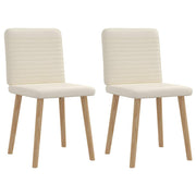 Cadeiras de jantar 2 pcs linho