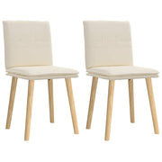 Cadeiras de jantar 2 pcs linho