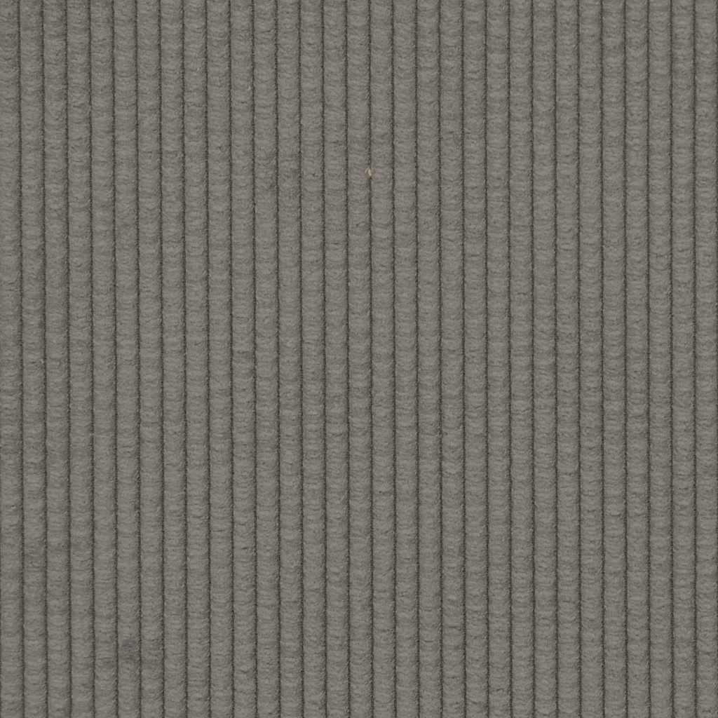 Sofá modular c/ pufes almofadas tecido corduroy cinzento-claro