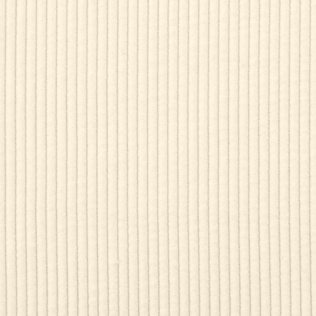 Sofá modular com pufes e almofadas tecido corduroy creme