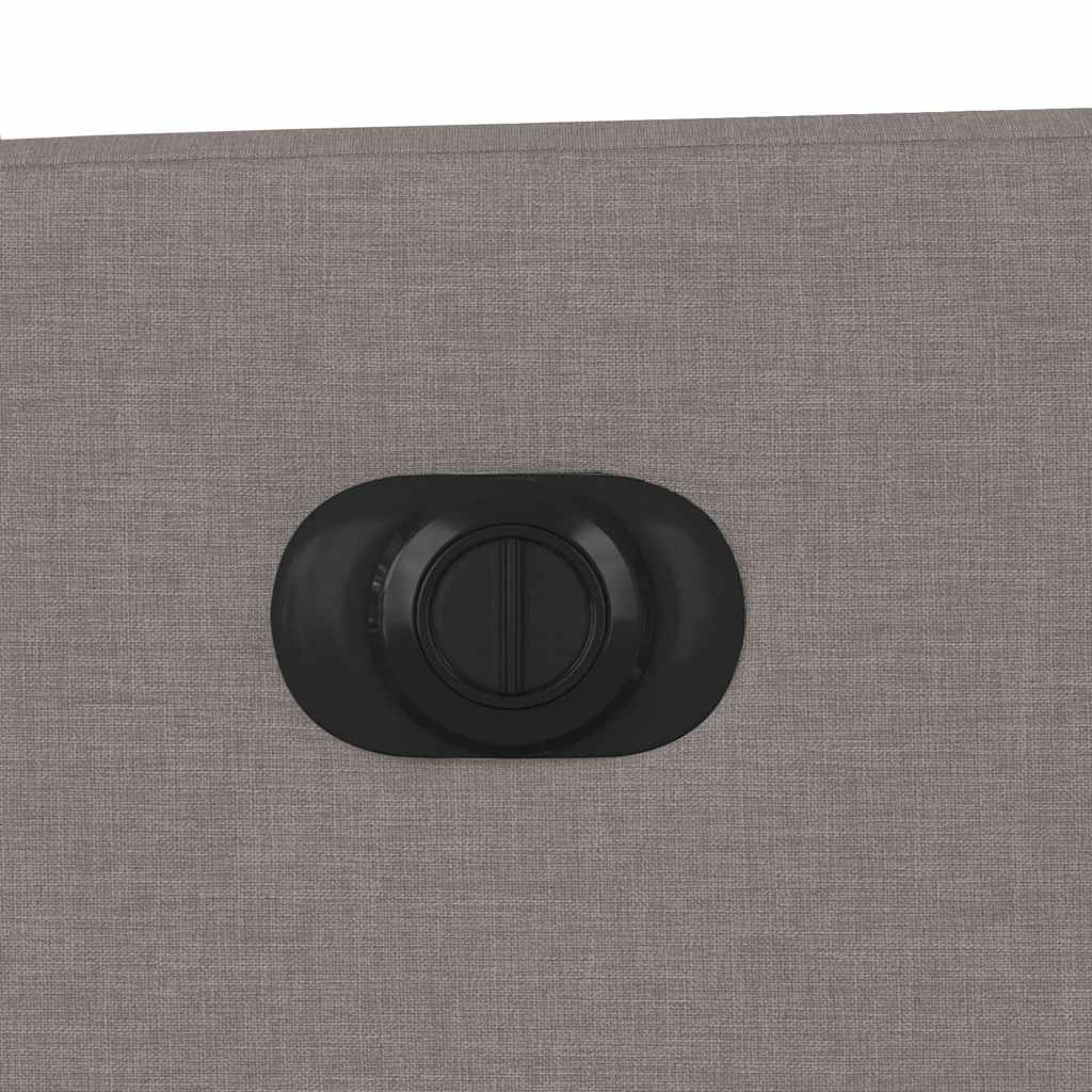 Poltrona reclinável massagens elétrica tecido cinza-acastanhado