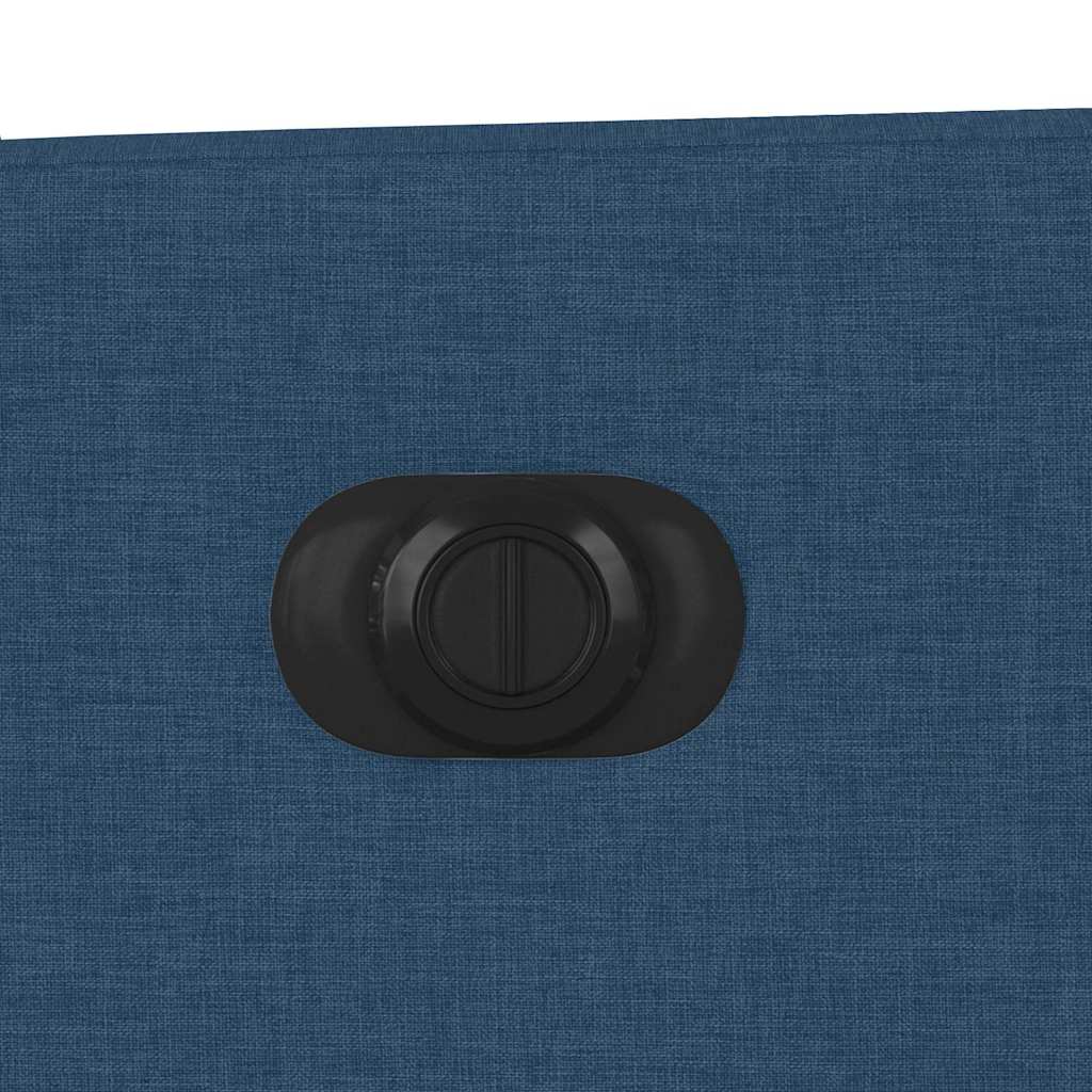 Poltrona de massagens reclinável elétrica tecido azul