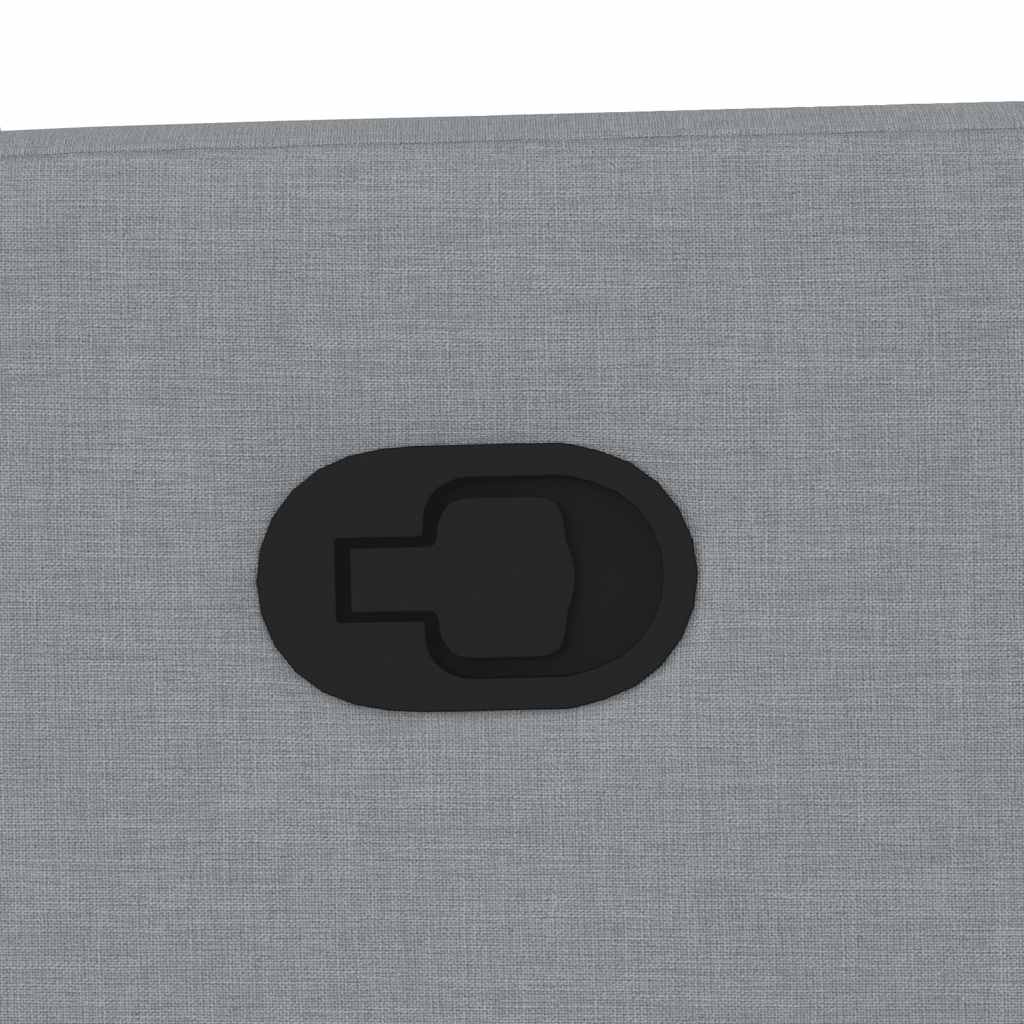 Poltrona reclinável massagens tecido cinzento-claro