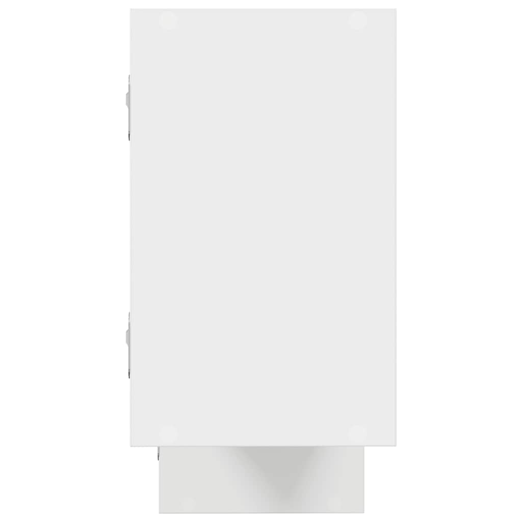 Estante parede cúbica 5 compartimentos derivados madeira branco