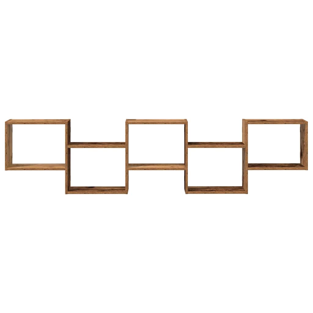 Estante parede cúbica 5 compartimentos derivados madeira