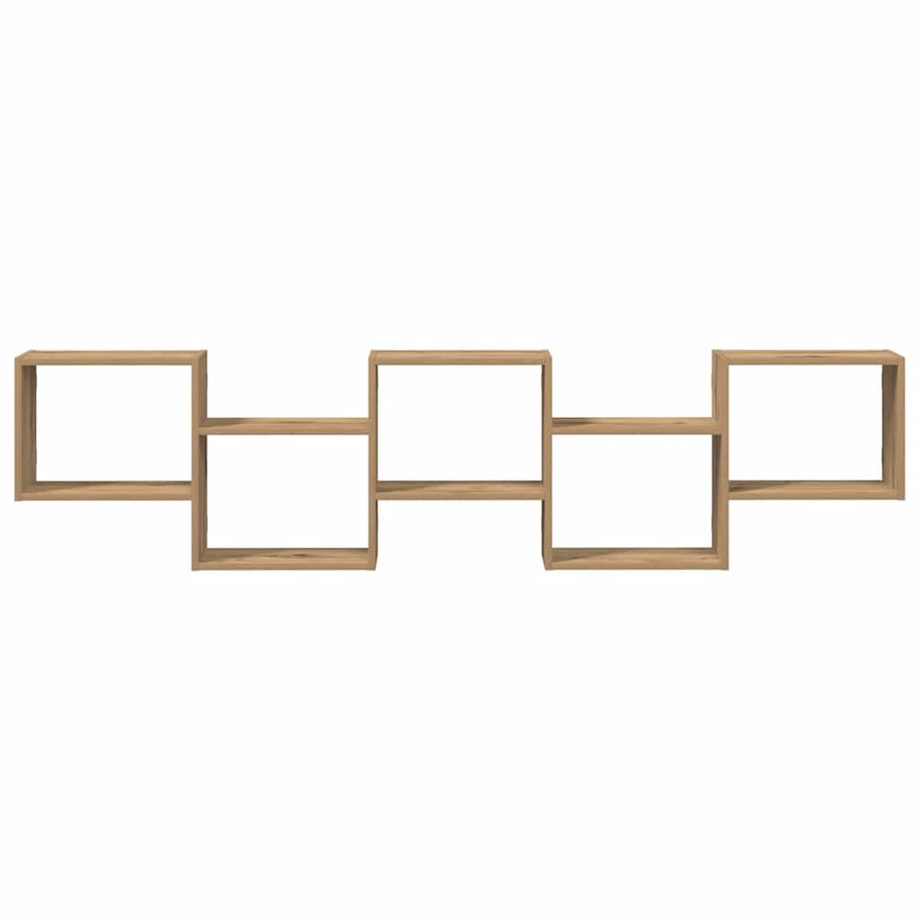 Estante parede cúbica 5 compartimentos derivados madeira
