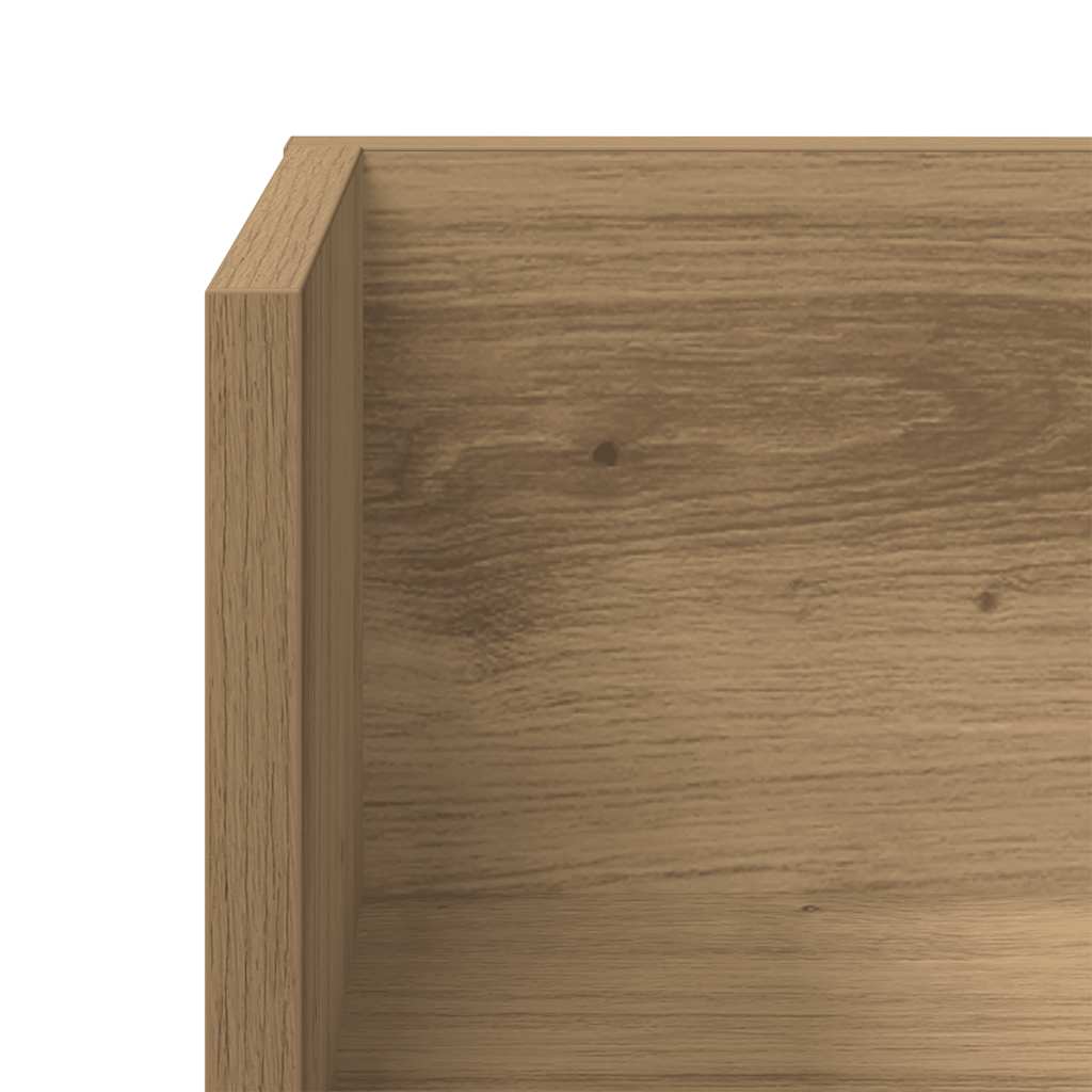 Prateleiras de parede 2pcs derivados madeira carvalho artisiano