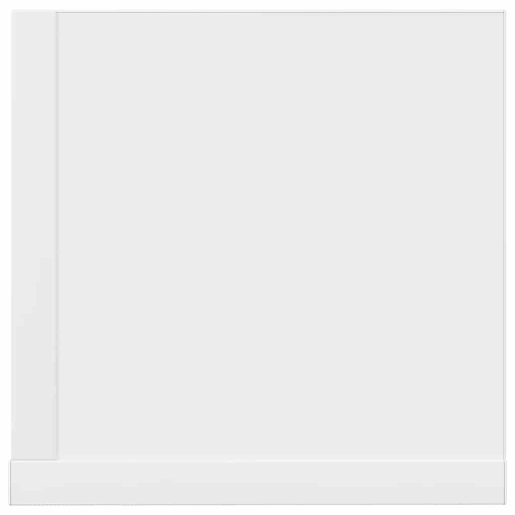 Estantes parede 2pcs 100x16,5x16,5 cm derivados madeira branco