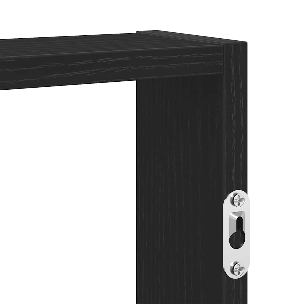 Prateleira de parede 43x9x60 cm derivados de madeira preto