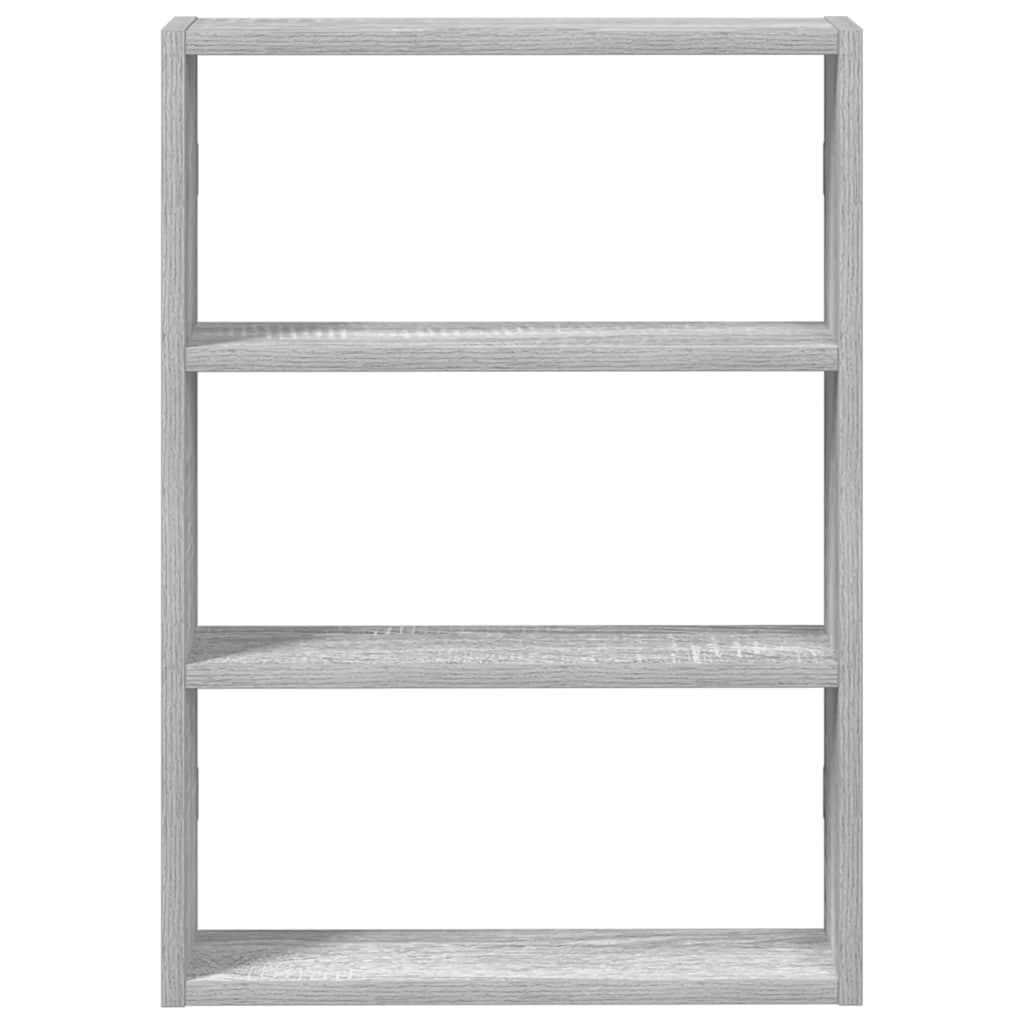 Prateleira parede 43x9x60 cm deriv. de madeira cinza sonoma