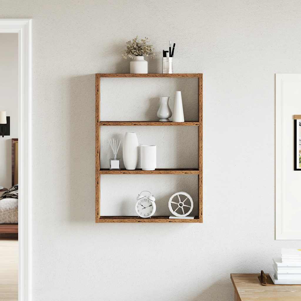 Prateleira parede 43x9x60 cm derivados madeira madeira velha