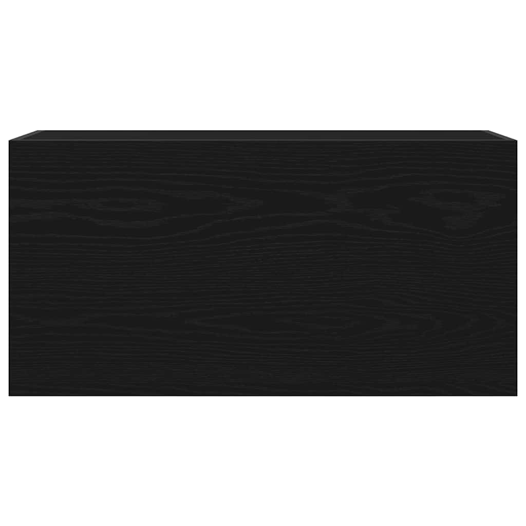 Armário parede p/ casa banho 80x25x40 cm deriv. madeira preto