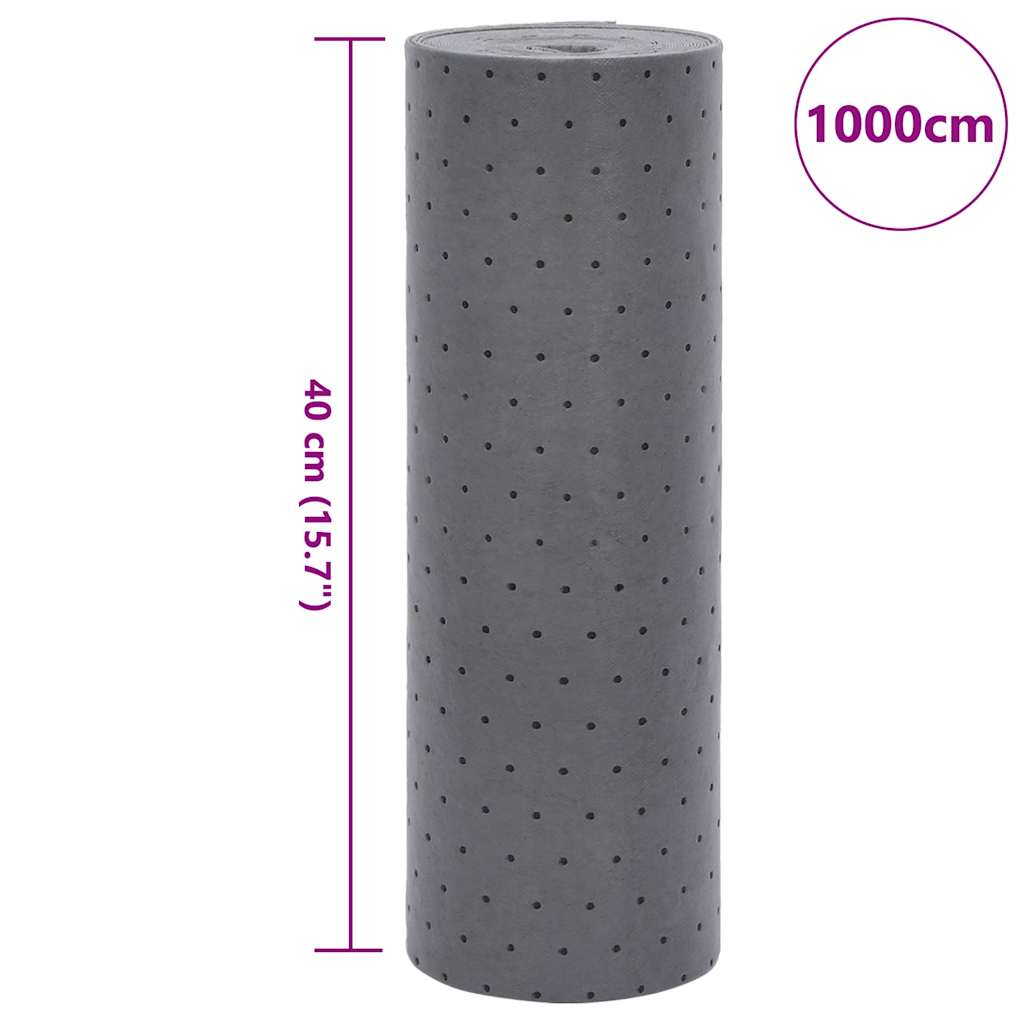 Almofada absorvente de óleo 40x1000 cm cinzento