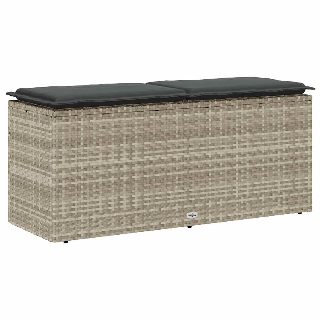 Banco de jardim com almofadão 110x40x44 cm vime PE