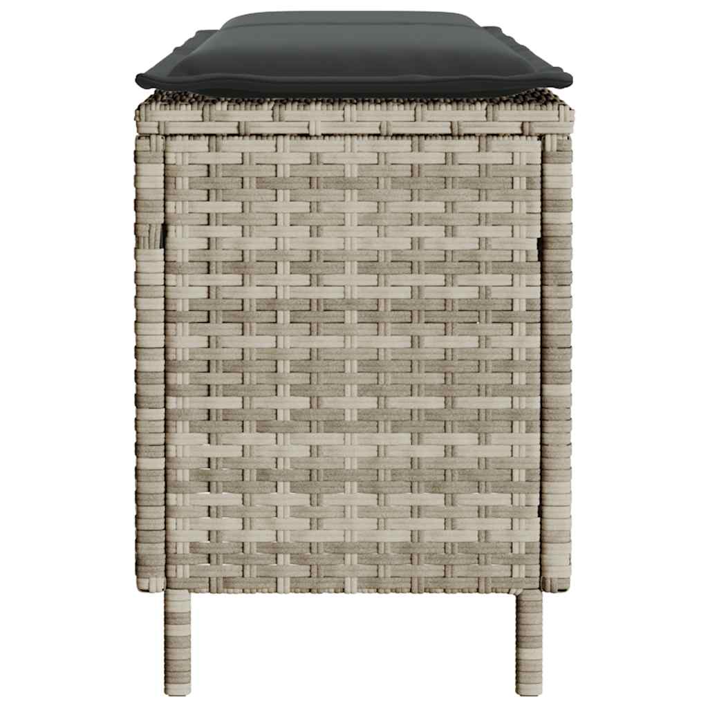 Banco de jardim com almofadão 110x30x40,5 cm vime PE