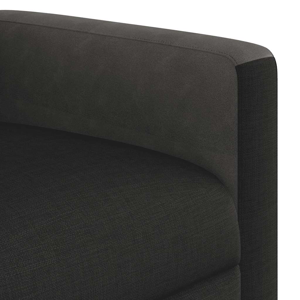Poltrona de massagens reclinável tecido preto