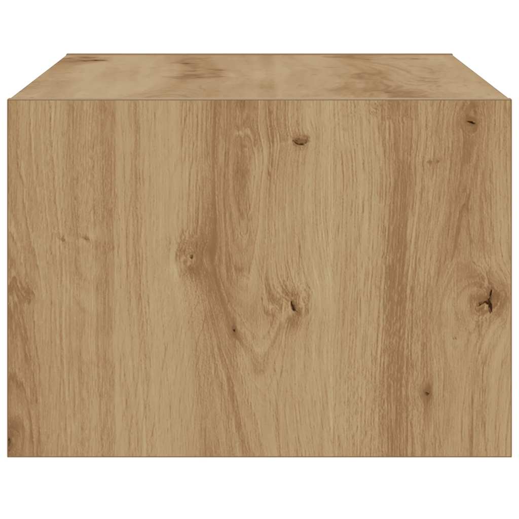 Móvel de TV com luzes LED 75x35,5x25 cm carvalho artisiano