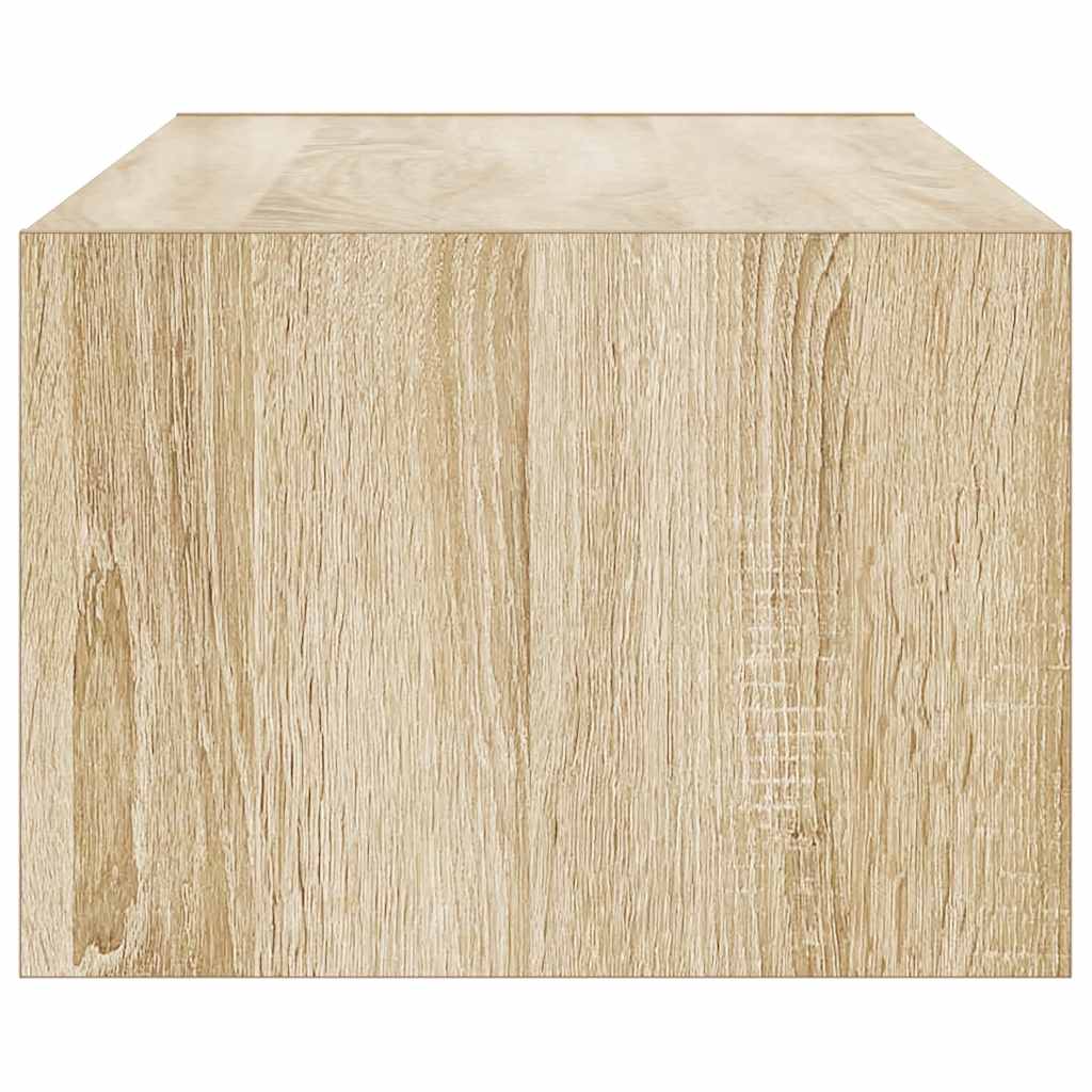 Móvel de TV com luzes LED 100X35,5x25 cm carvalho sonoma