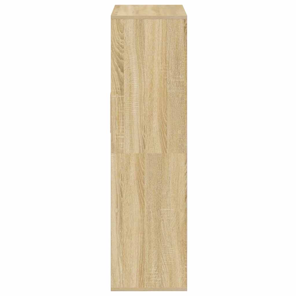 Estante cor carvalho 66x31x112 cm derivados de madeira