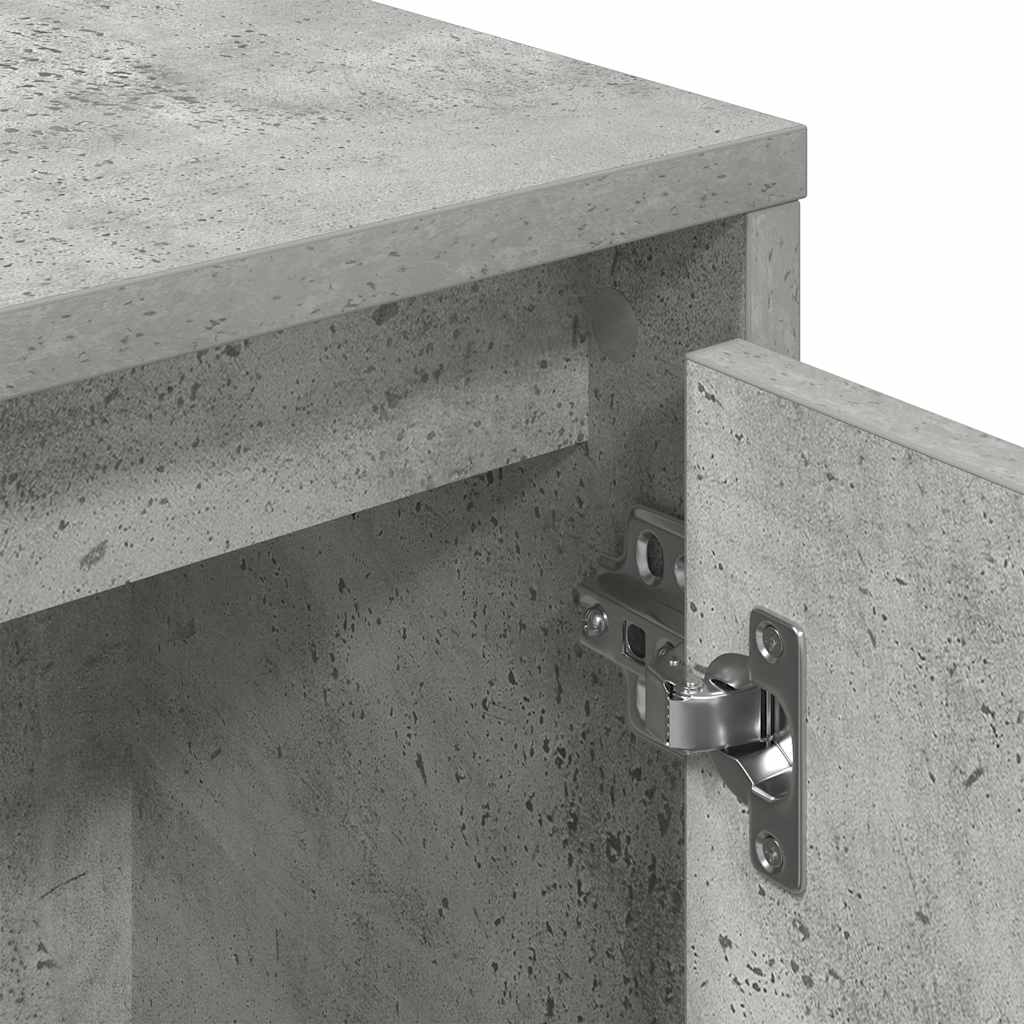 Estante 89x24x101,5 cm derivados de madeira cinzento cimento